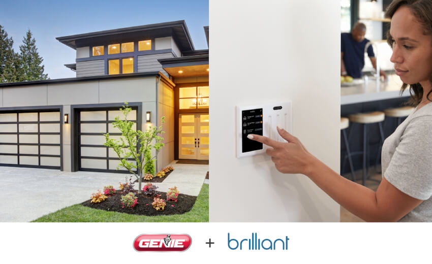Brilliant and Genie announce garage door integration for smart home system