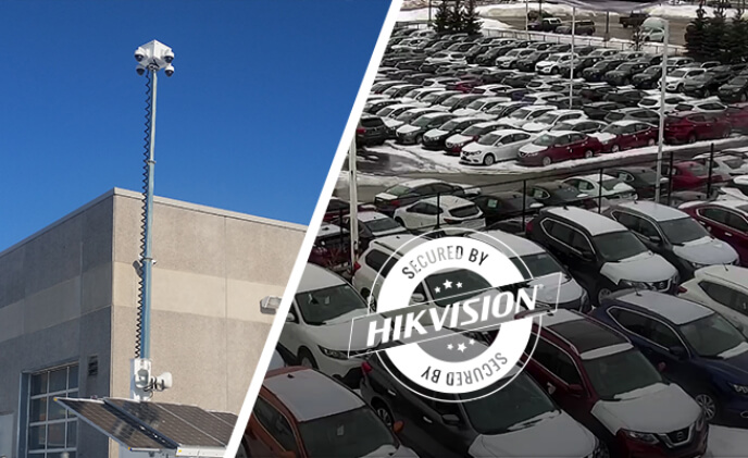 Hikvision off grid platform secures Ontario car dealership