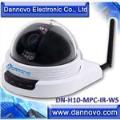 DANNOVO Wireless Dome IP Camera IR Night Vision 2 MegaPixel Support Audio,SD(DN-H10-MPC-IR-WS)