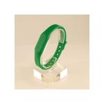 RFID Silicone Rubber Wristband, w/ Pin-and-Tuck Closure, Green, MIFARE DESFire® EV1, 2Kbyte
