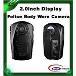 1080P police body worn video camera with 2inch TFT display