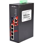 LMP-0501-M-24 5-Port Industrial PoE+ Managed Ethernet Switches w/4*10/100Tx (30W/Port), 12~36VDC
