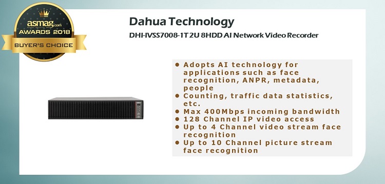 Dahua 2U 8HDD AI Network Video Recorder DHI-IVSS7008-1T