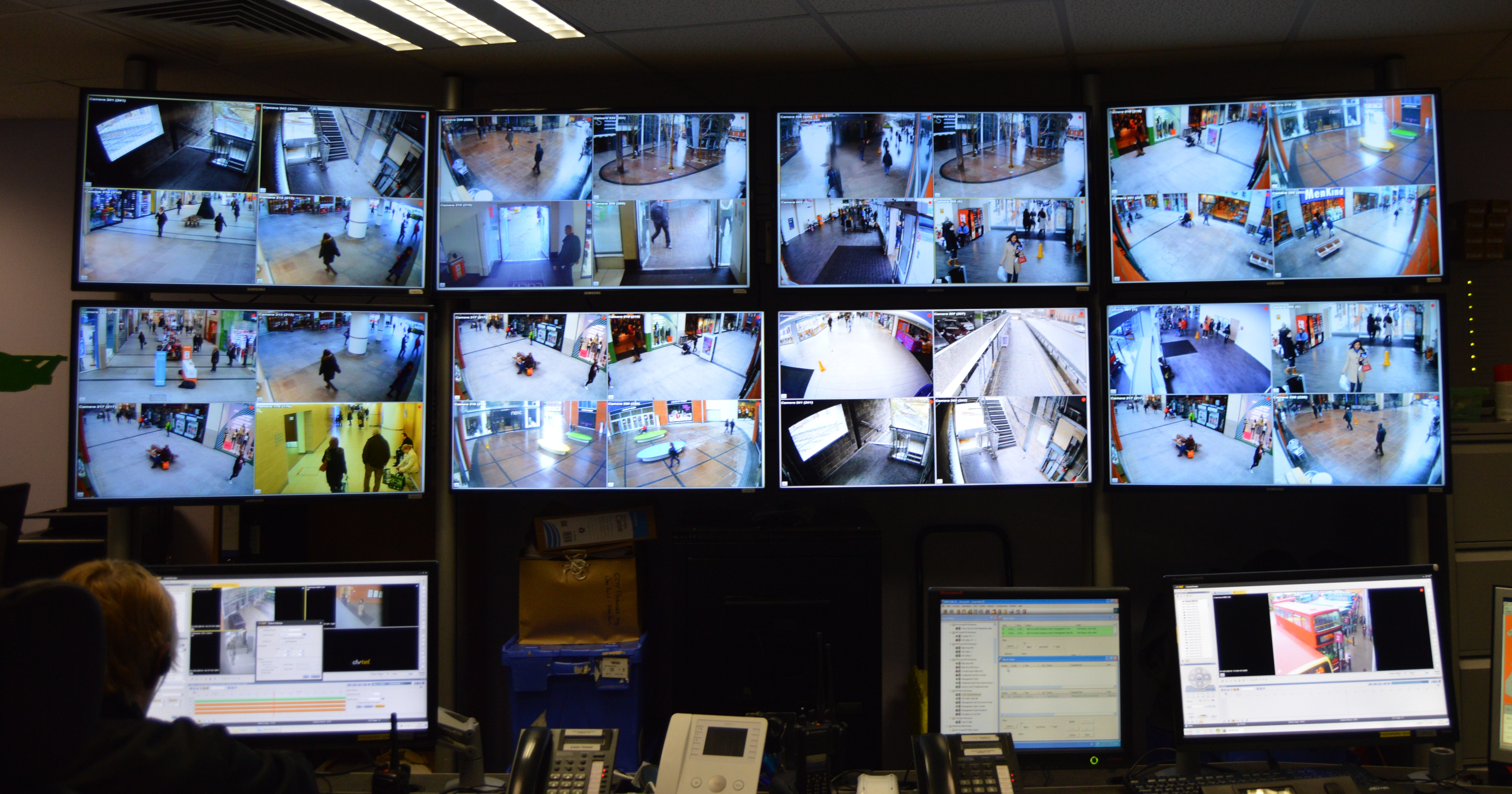 All camera video feeds are terminated within the center's control room which is manned 24/7.