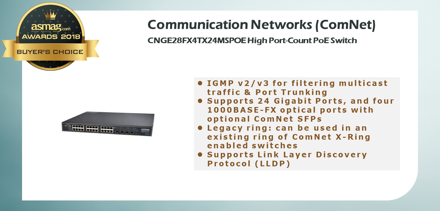 ComNet CNGE28FX4TX24MSPOE High Port-Count PoE Switch