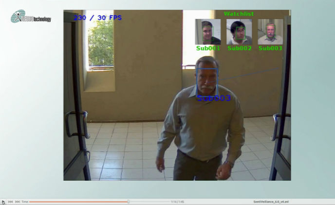 Neurotechnology SentiVeillance 6.0 uses surveillance cameras for biometric identification 