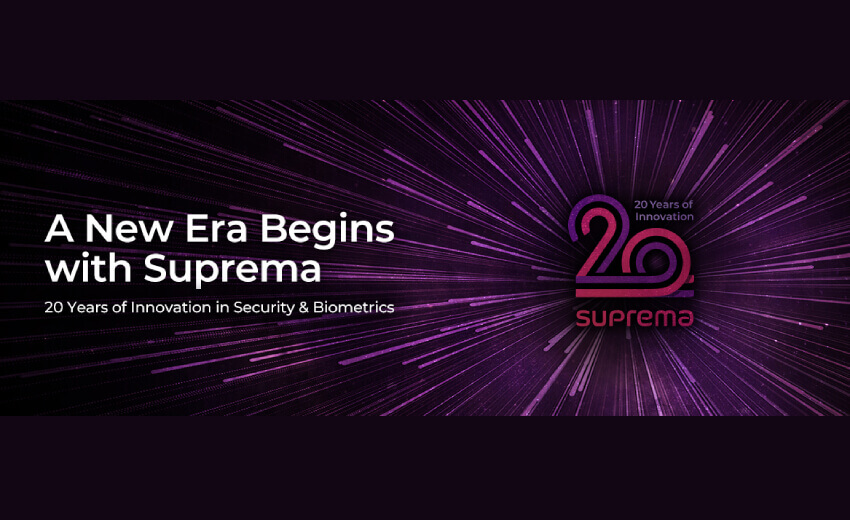 Suprema marks 20th anniversary with a new emblem