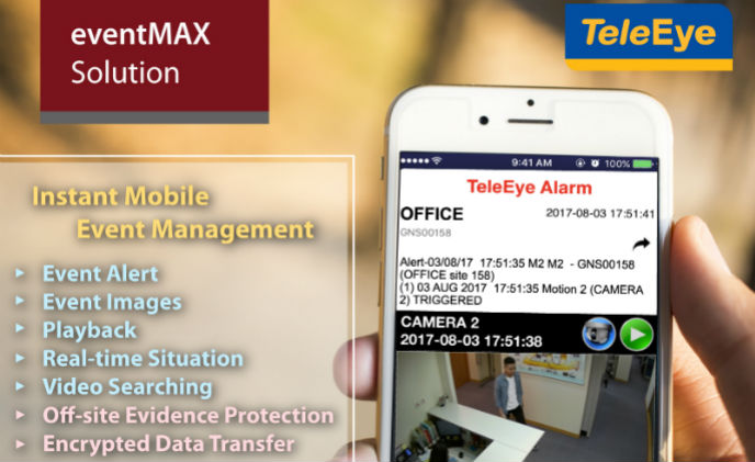 TeleEye releases eventMAX Solution to manage events instantly with mobile