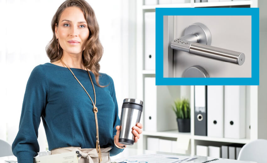 Code Handle lock protects the office confidential cost-effectively