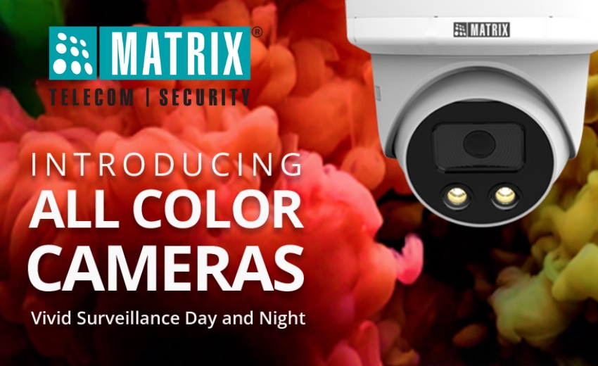 Matrix revolutionizes video surveillance with all color cameras in turret enclosure