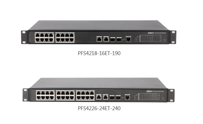 Dahua launches 16/24 port PoE switches