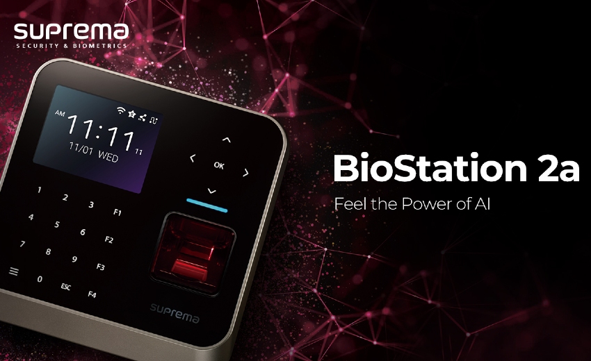 Suprema's AI-powered security solution, BioStation 2a, raises the fingerprint biometrics standard to unprecedented heights!