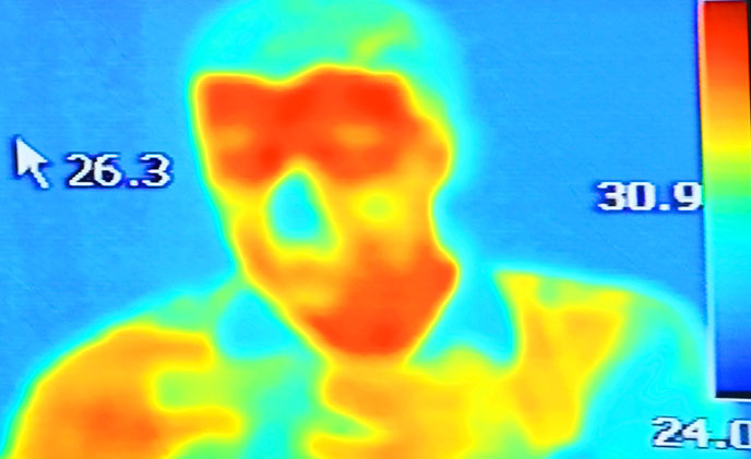 NEC provides infrared thermography cameras against Ebola in Africa