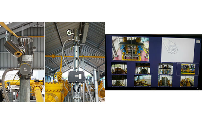 MAXIMUS FULL HD PTZ used in a meter and regulation station in Indonesia