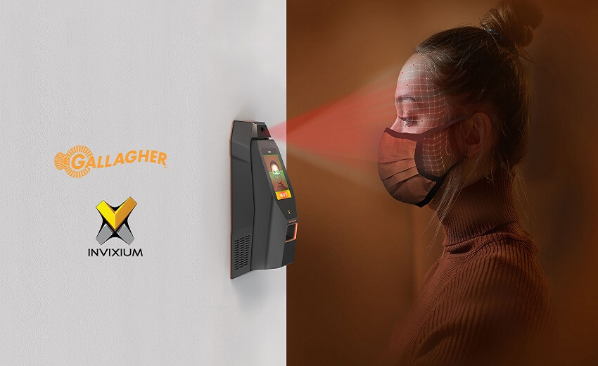 Invixium integrates with Gallagher for contactless biometric temperature and mask detection