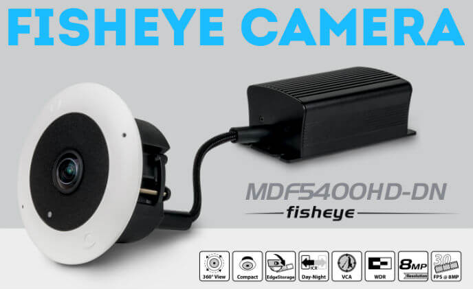 Dallmeier MDF5400HD-DN IP fisheye camera with discreet 360° all-round vision
