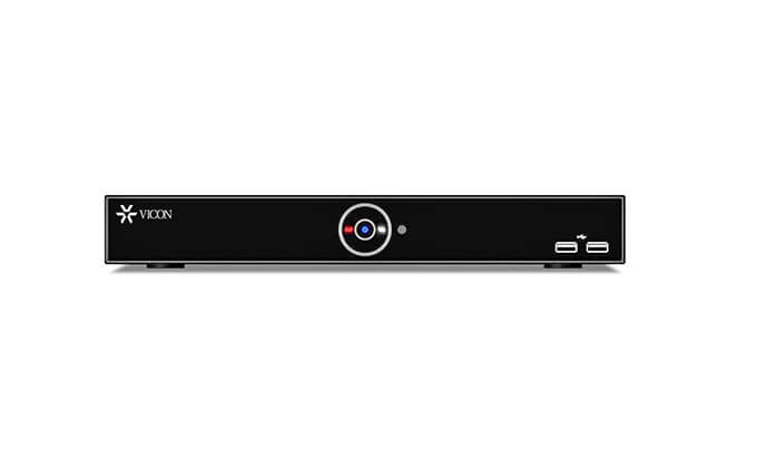 Vicon’s 16-CH H.264 network encoder converts analog camera inputs into streamed IP video data