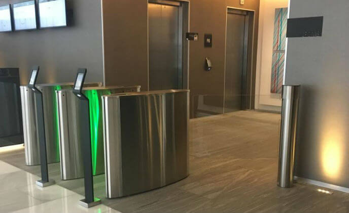 Mexico City's Domain Tower Building relies on Boon Edam turnstiles to secure access