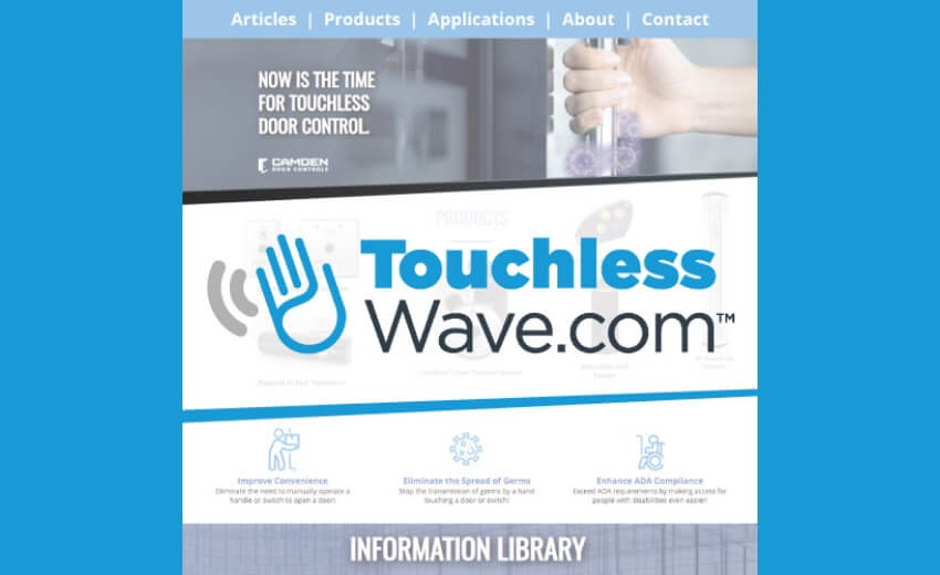 Camden launches its new touchlesswave.com site
