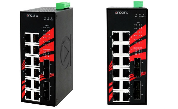 Antaira releases industrial high Gigabit 16-port PoE unmanaged switches LNP-1604G-SFP series