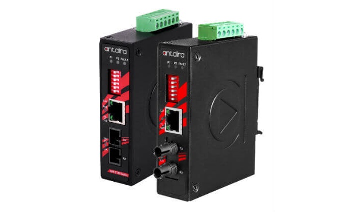 Antaira introduces compact industrial PoE+ media converter