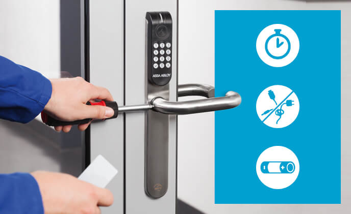 ASSA ABLOY Aperio extends any electronic access control with no cables