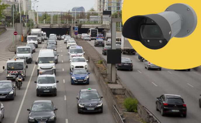 Axis license plate camera for capturing clear images and easy integration