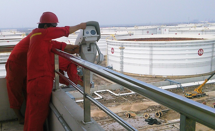 Axis HD cameras in Sinopec Tianjin National Crude Oil Reserve Base