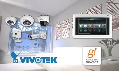 Vivotek IP cams integrated with Elan home automation and A/V systems