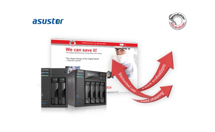 ASUSTOR partners with DriveSavers to provide users with data recovery service