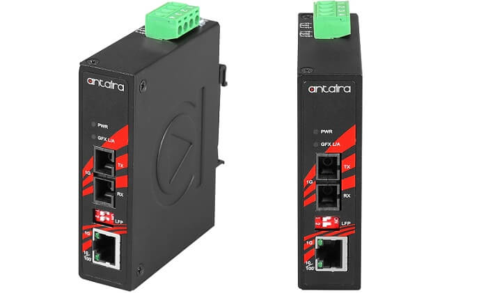 Antaira launches industrial compact Gigabit media converter with fixed fiber