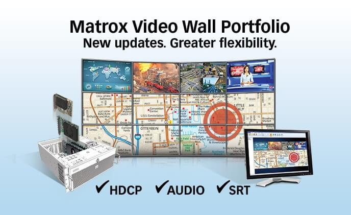Matrox announces updates to video wall portfolio 