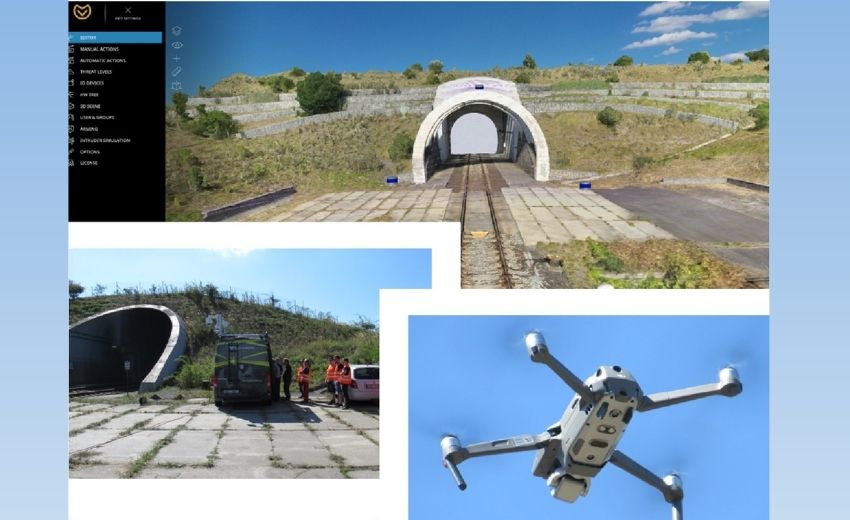 Railway tunnel protected by Accur8vision's cutting edge technologies