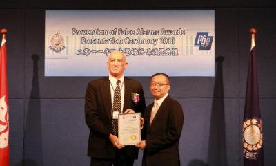 Tyco receives gold award for prevention of false alarms in Hong Kong