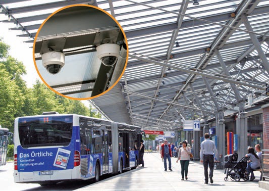 IP cams ensure passenger safety at German bus terminal  