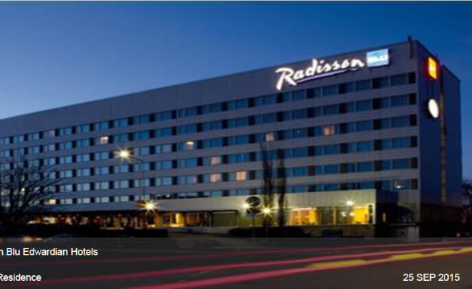 Hanwha Techwin provides video surveillance for Radisson Blu Edwardian Hotels