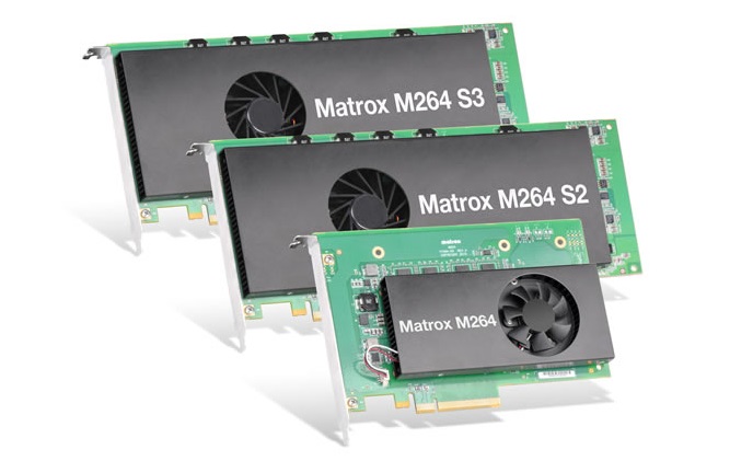 Matrox expands lineup of high density H.264 4:2:2 10 bit codec cards