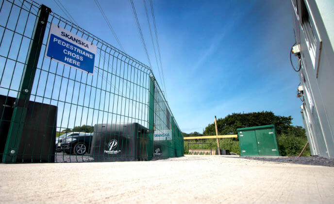 Skanska delivers CLD Fencing barrier fencing for Dŵr Cymru Welsh Water