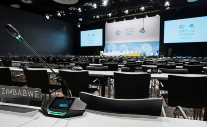 22,000 delegates over two weeks:  UN event with conference technology from Bosch