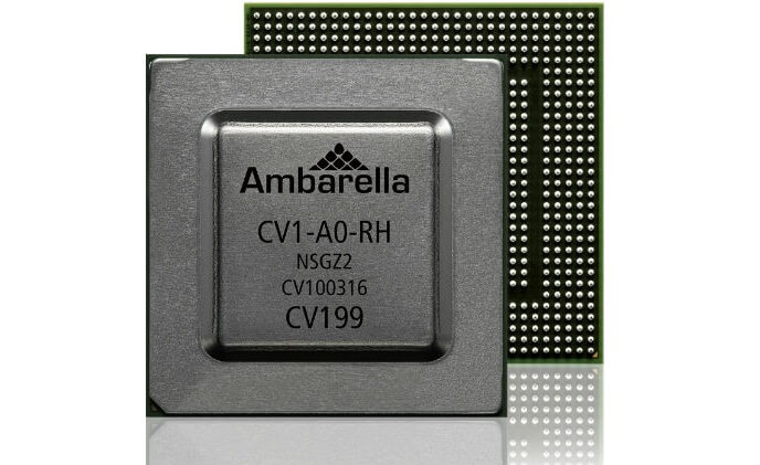 Ambarella introduces CV1 4K stereovision processor with CVflow computer vision architecture