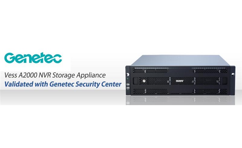 PROMISE Technology's Vess A2000 NVR validated with Genetec Security Center
