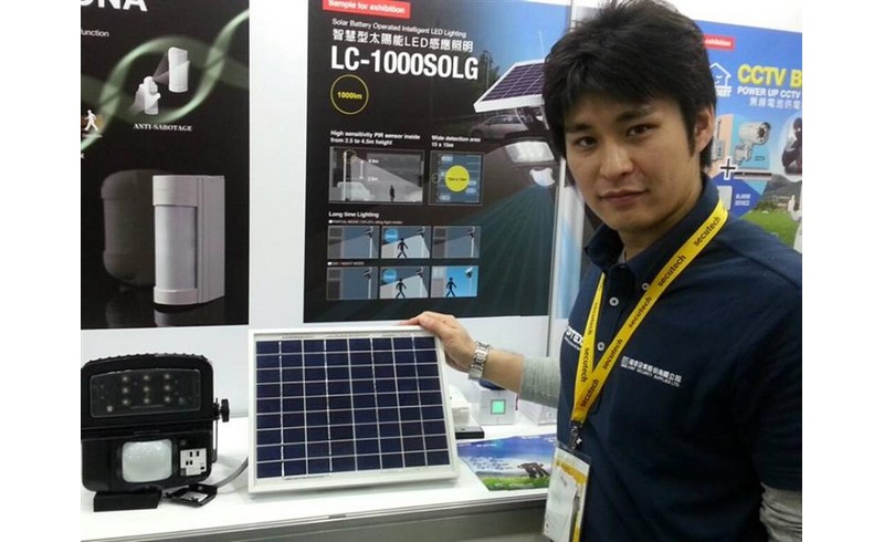 OPTEX shines with solar battery operated LED lighting at Secutech Taipei!
