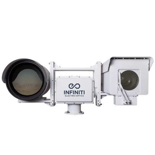HD IR Thermal Camera 1200mm zoom lens 50km Gyro Stabilized MIL-810-STD PTZ with 135X Zoom Day Camera