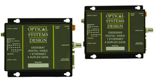 OSD838 Digital Fiber Optic Video, Ethernet & Data Transmission System