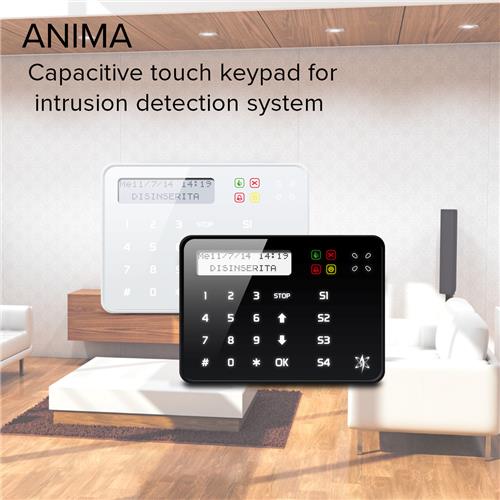 ANIMA - Capacitive touch keypad for intrusion detection system