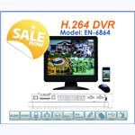 4CH H.264 Stand-Alone Network DVR  With 15&quot; LCD
