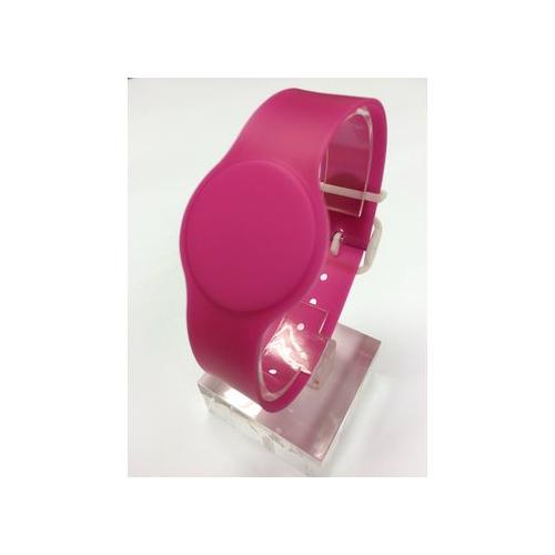Batag RFID PVC Wristband with Adjustable Band Rosy Pink WLP-011P-0N (IC Chip: TK4100 125Khz)