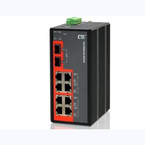 Industrial Unmanaged FE PoE Switch IFS-802GS-8PH