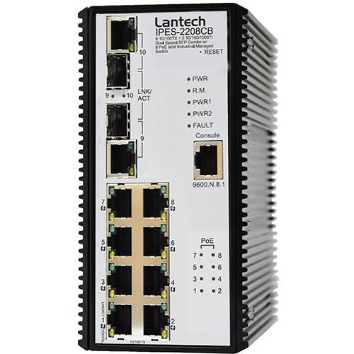 Lantech IPES-2208CB Industrial Managed Ethernet Switch