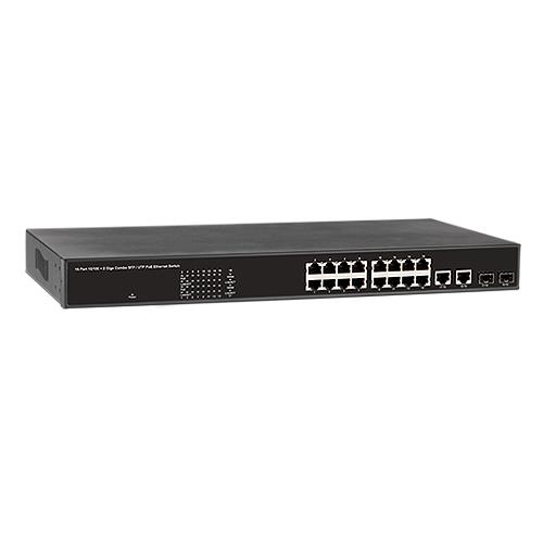 MESSOA PoE Switch 16CH Unmanaged<br>POS16T00<br>POS16T02